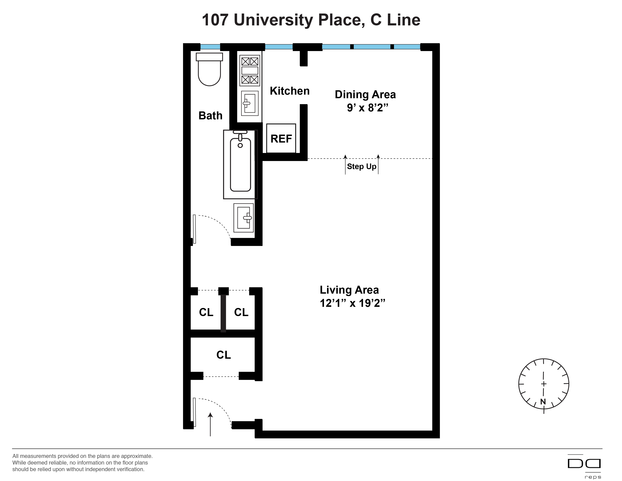 C Line 107 University Place Floor Plan