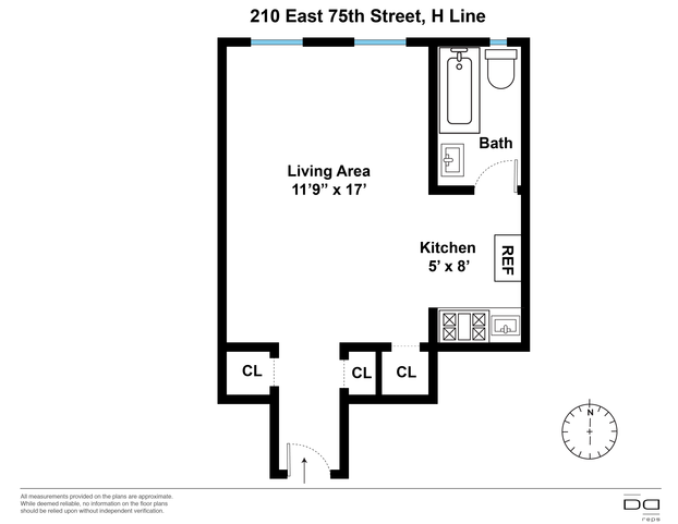 Line H 210 East 75th Floor Plan