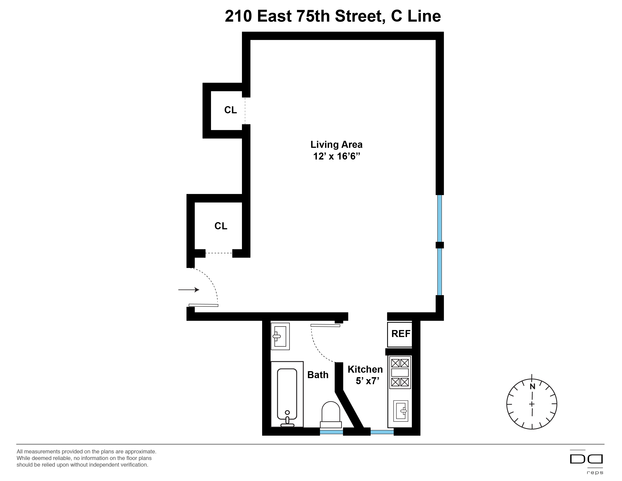 Line C 210 East 75th Floor Plan