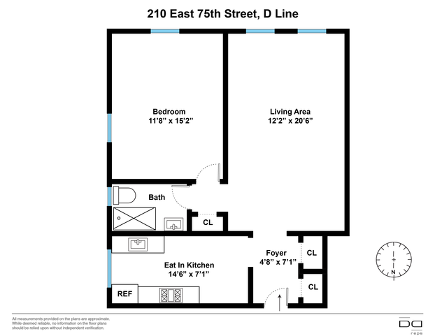 Line D 210 East 75th Floor Plan